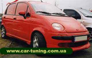 Докладки переднего бампера Daewoo Matiz